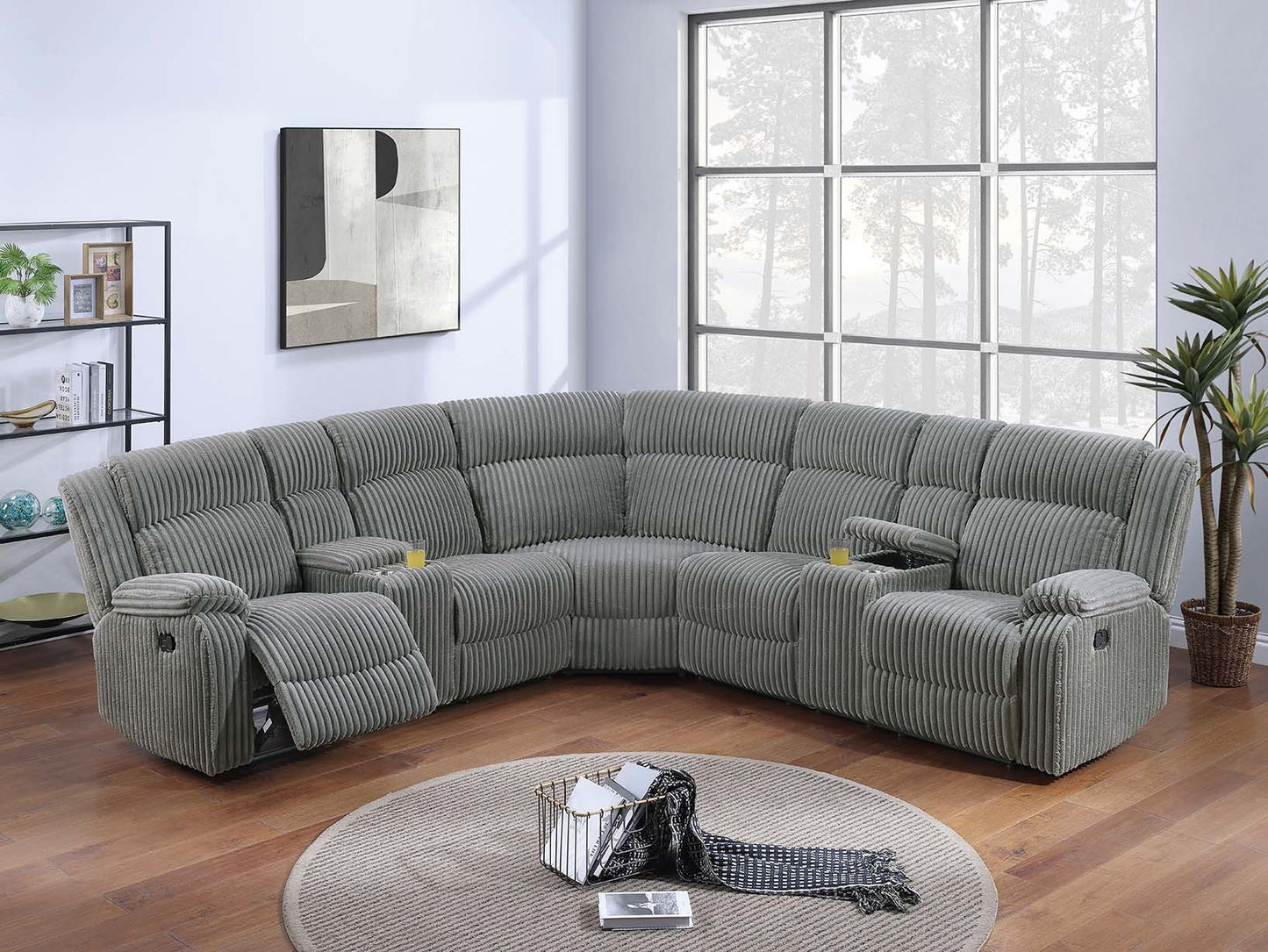 3-piece Manual Motion Sectional