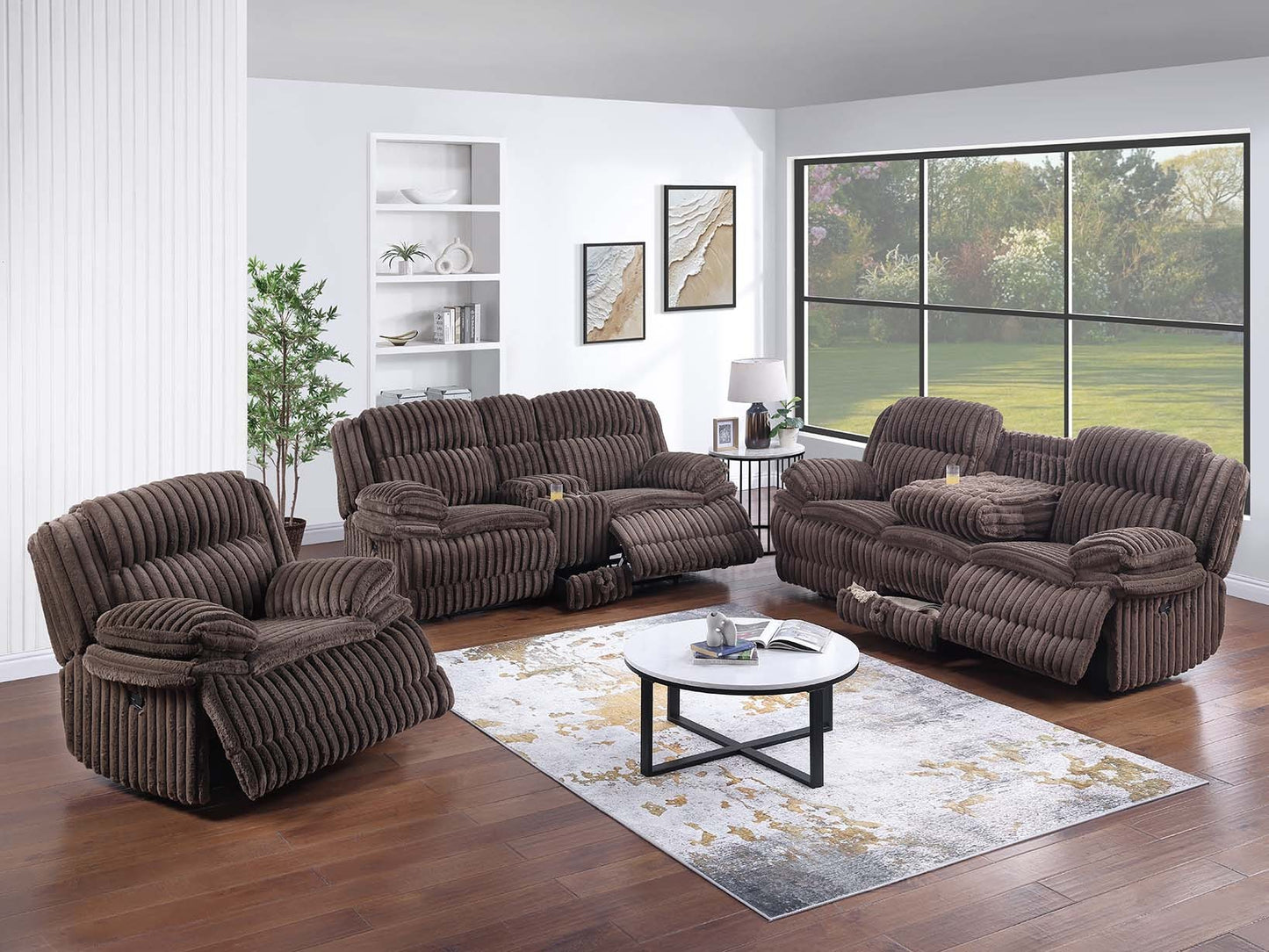 Corduroy Recliner Loveseat
