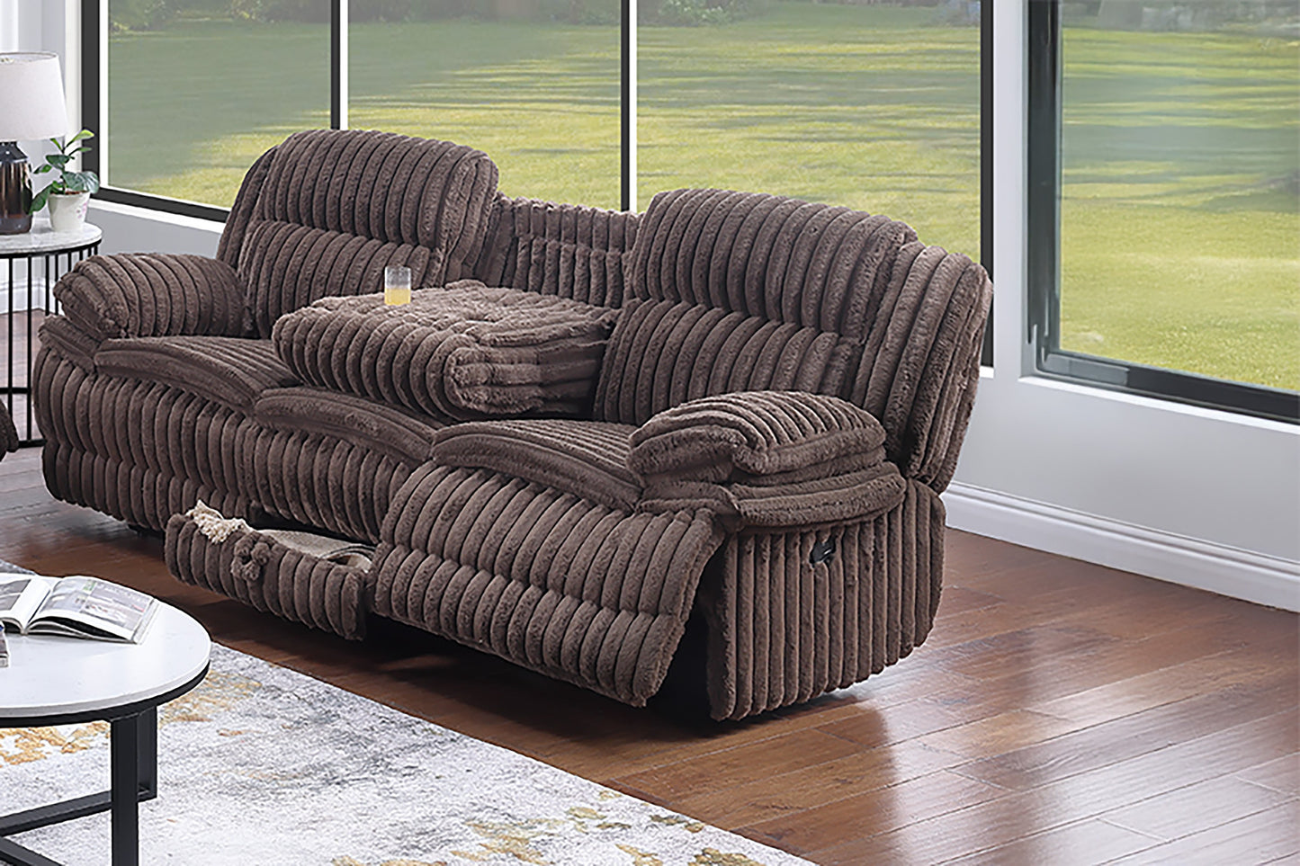 Corduroy Recliner Sofa