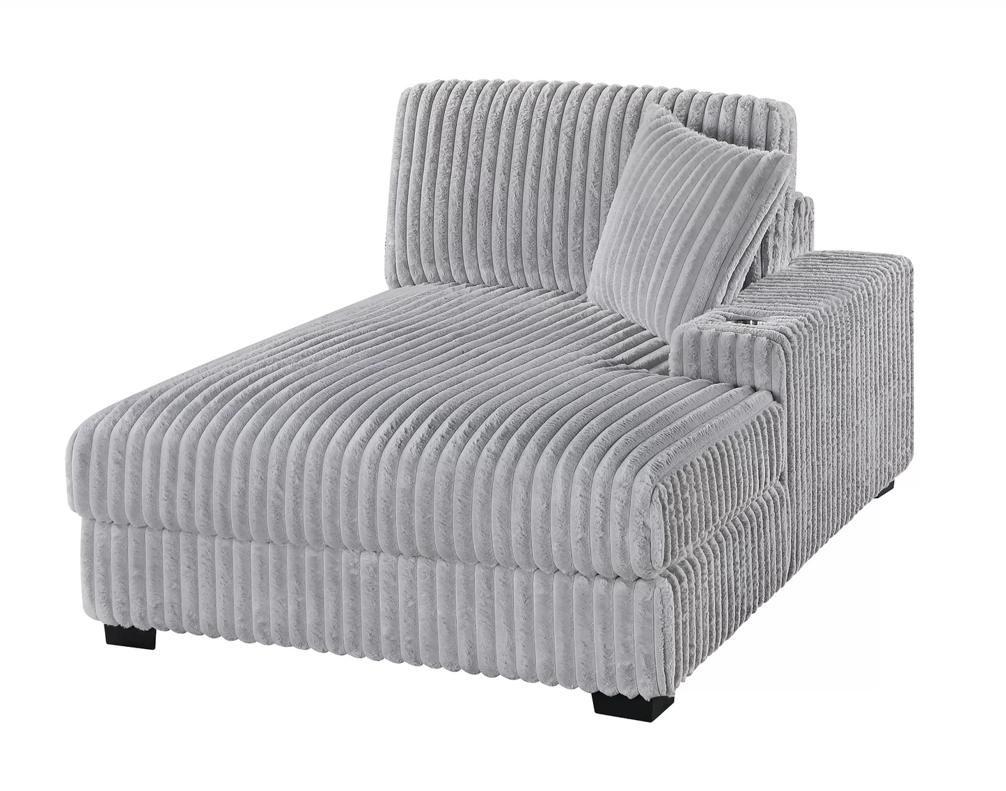 6-Piece Modular Corduroy Fabric Sectional Sofa Set Kelsey