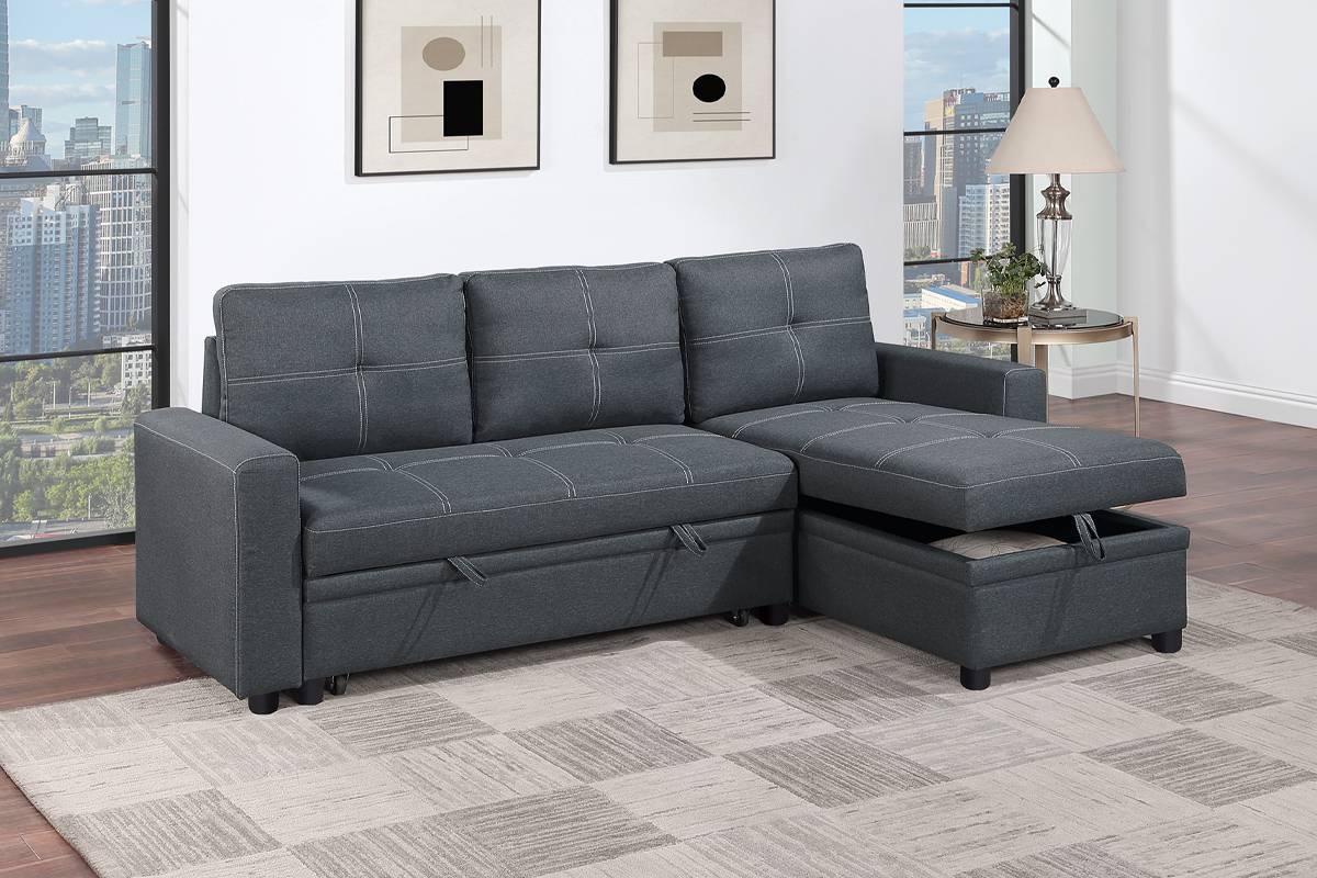 Reversible Convertible Sectional W/Storage