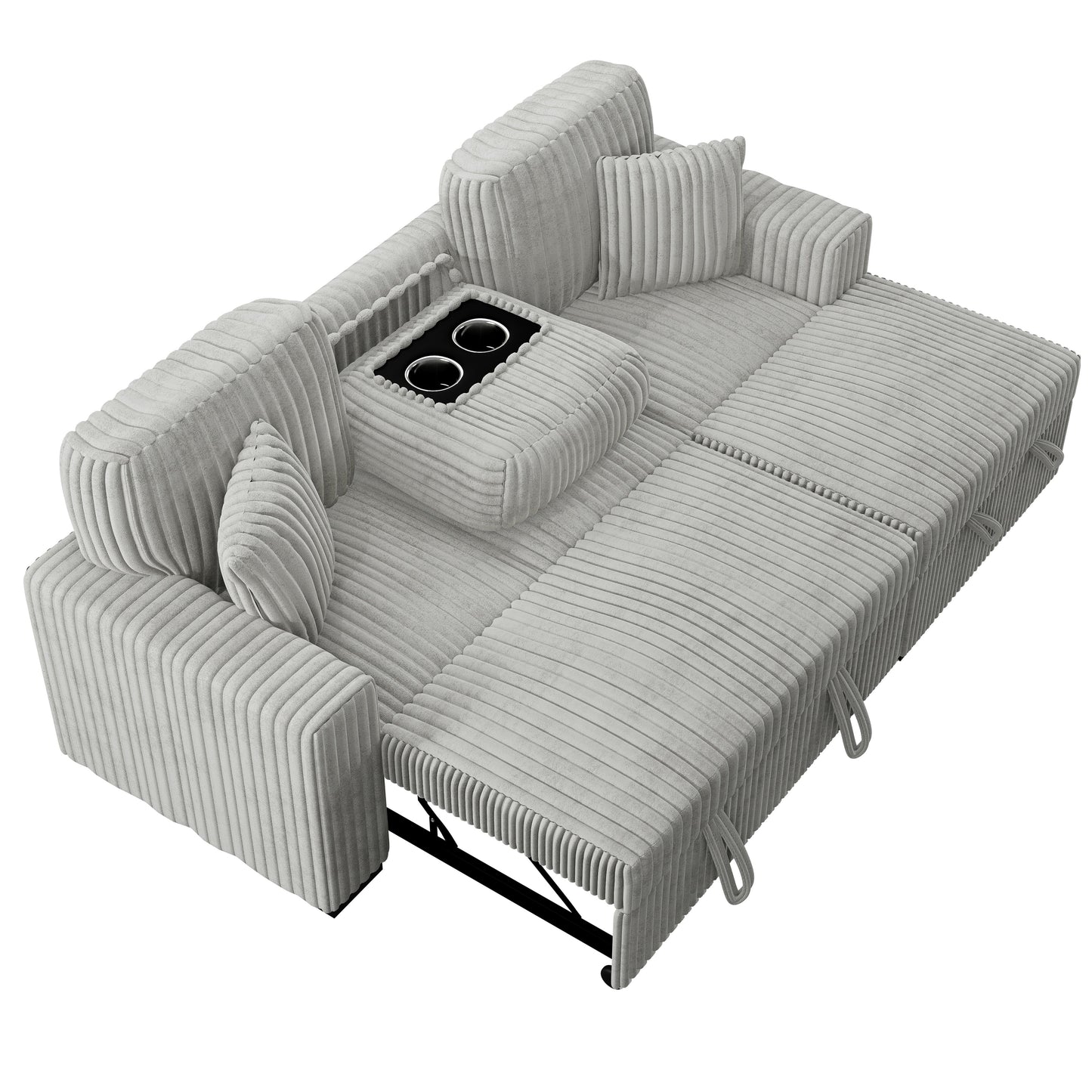 2-Piece Convertible Sectional Sofa Set