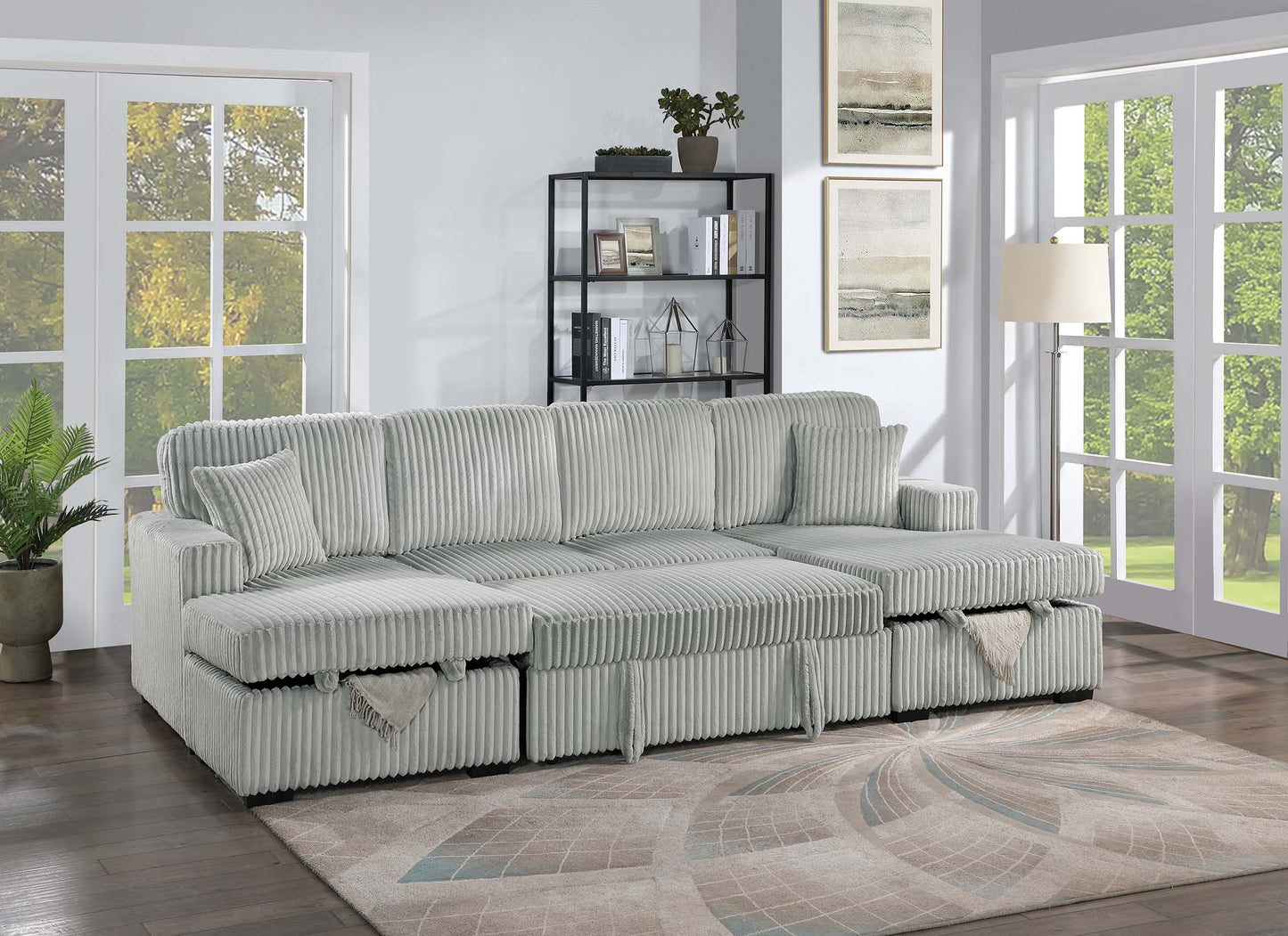 3-Piece Convertible Sectional