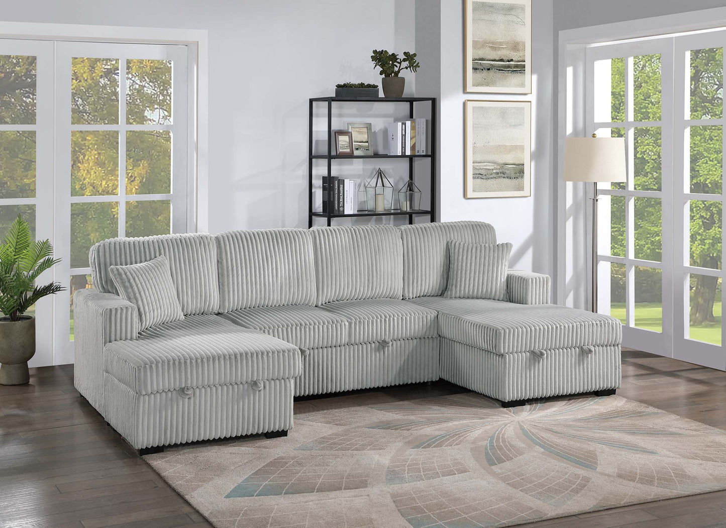 3-Piece Convertible Sectional