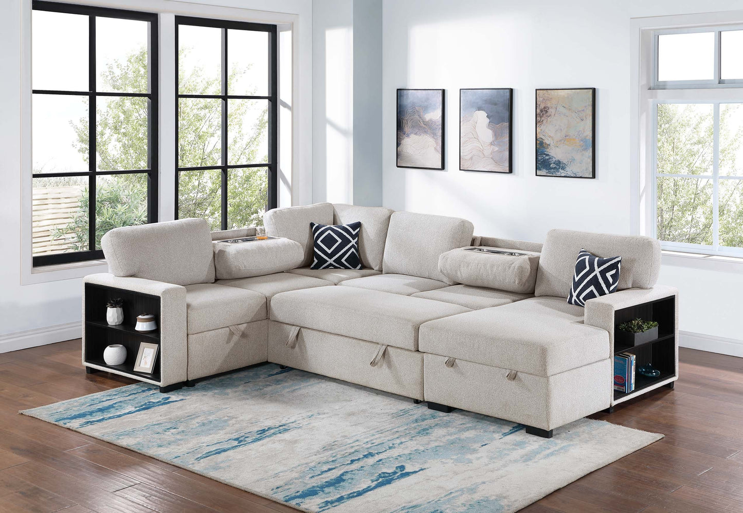 4-Piece Convertible Sectional sofa (ETA: 9/30)