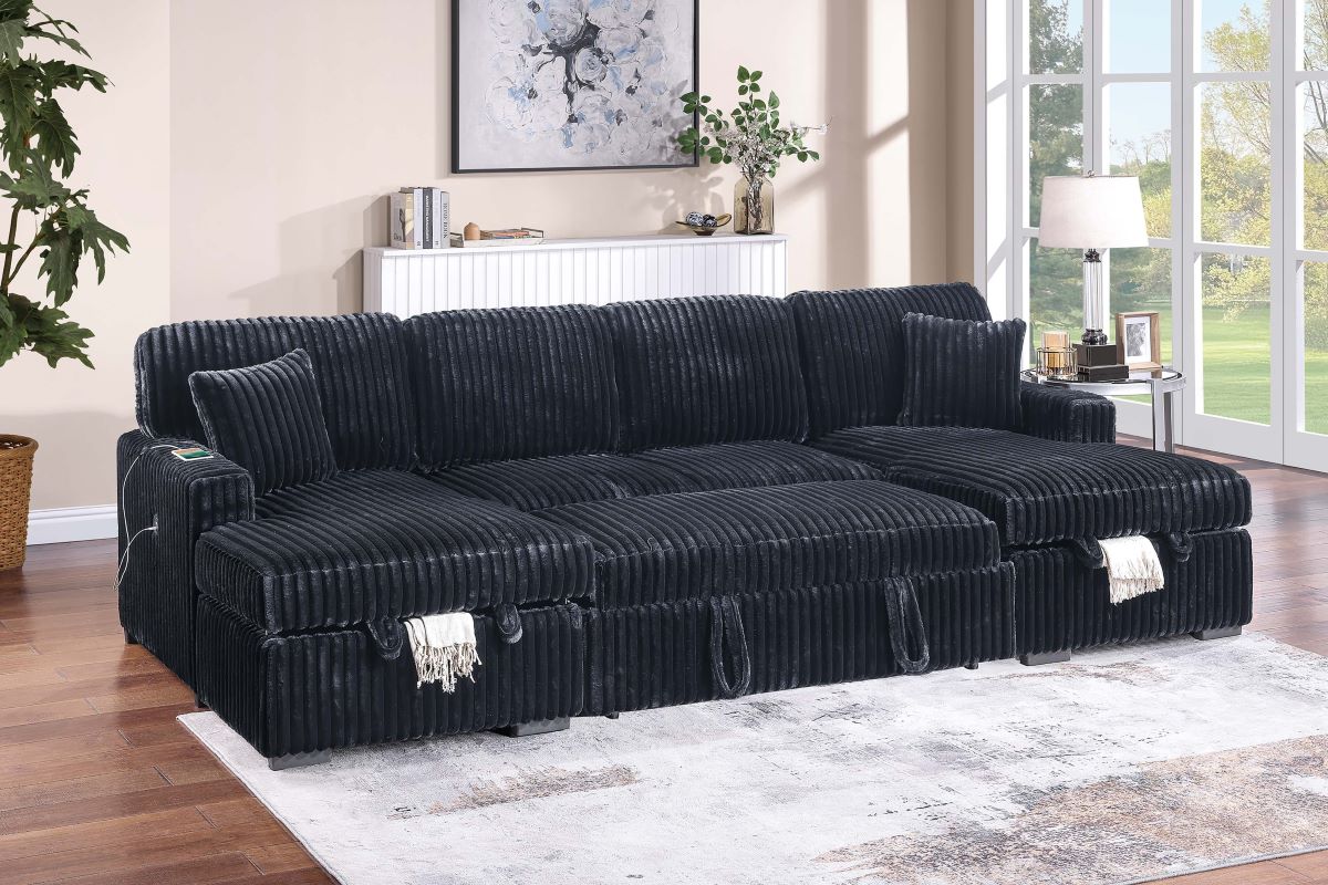 3-Piece Convertible Sectional