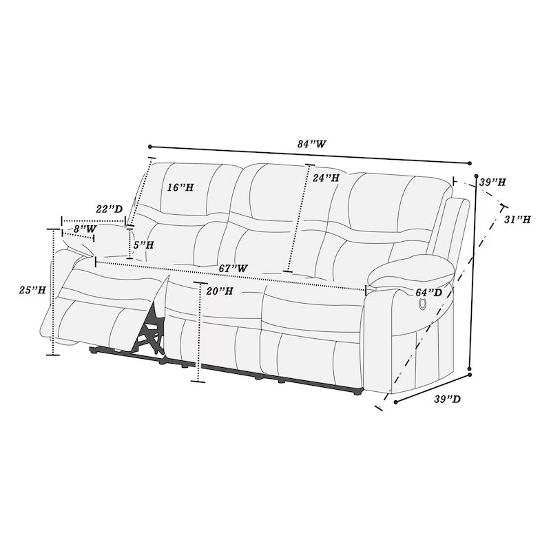 Power Reclining Sofa