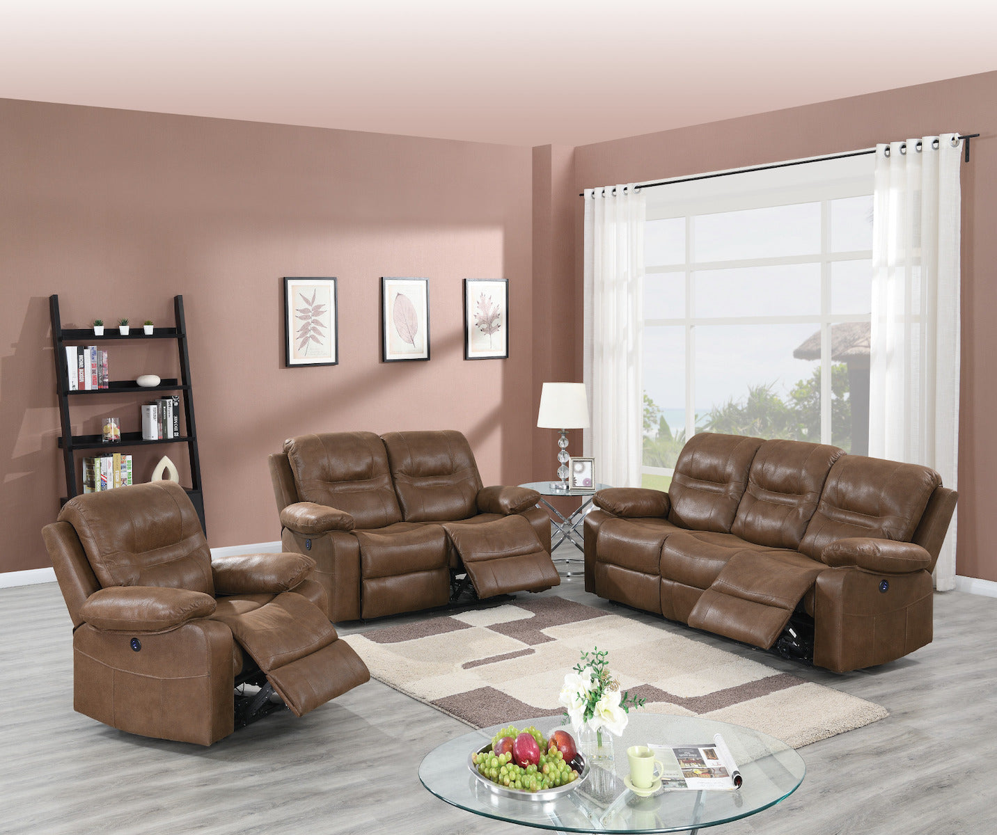 2-PC Power Recliner Sofa Set