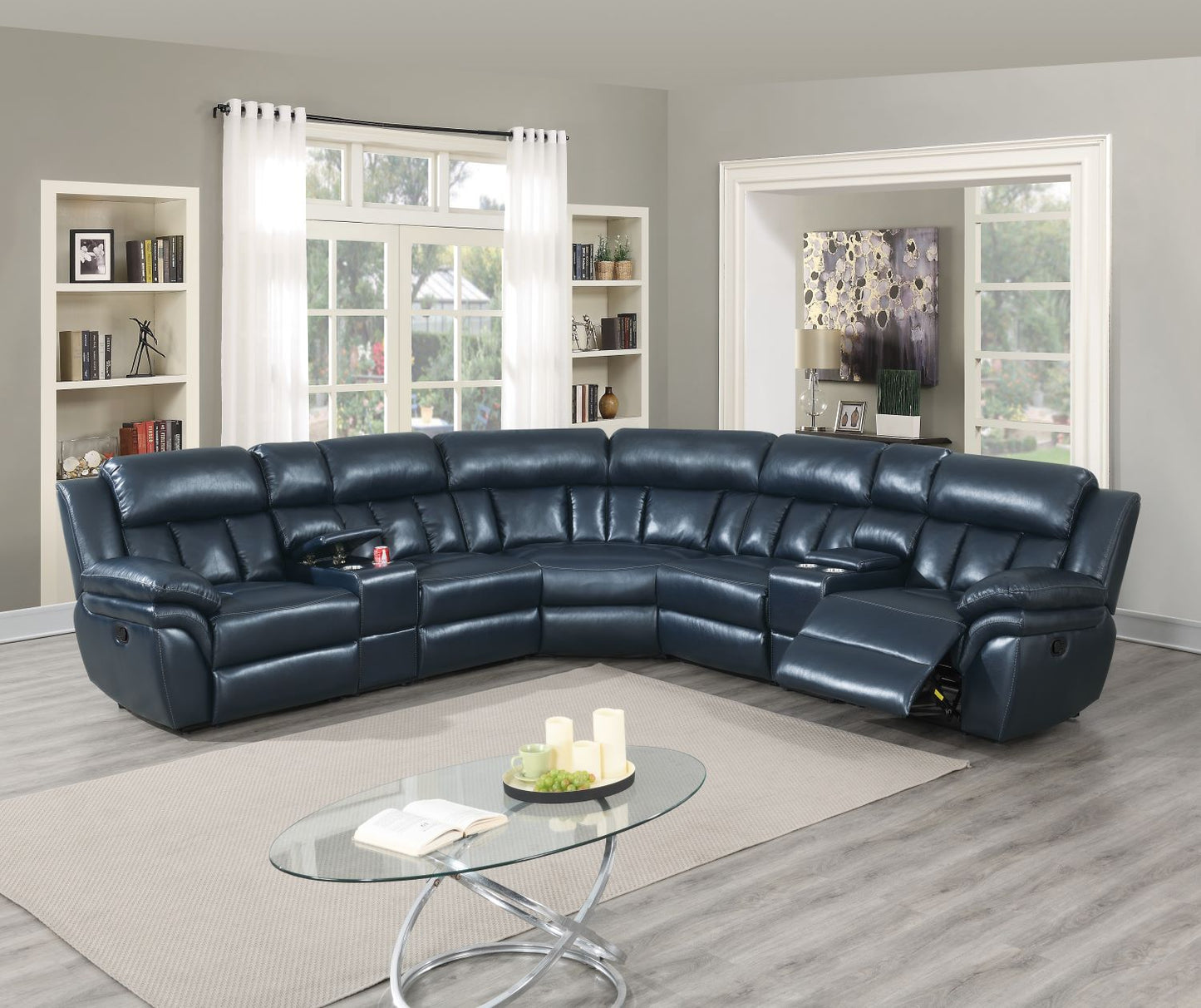 7-PC Manual Reclining Sectional