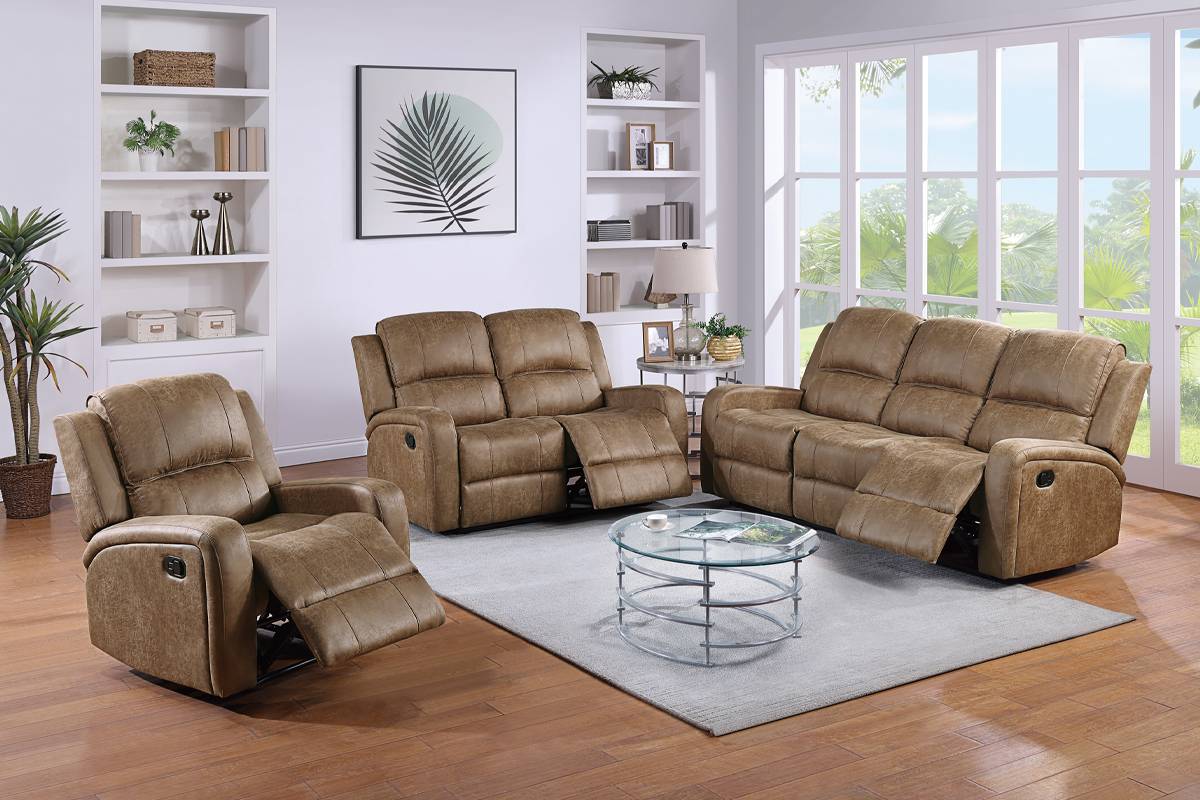 2-PC Manual Recliner Sofa Set