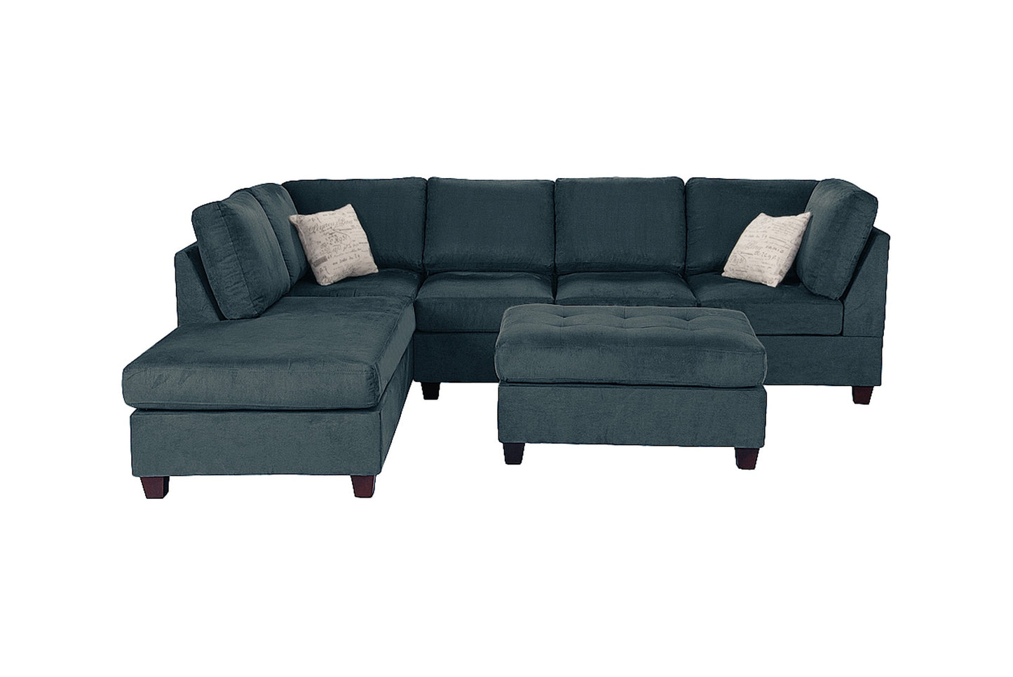 3-Piece Sectional Set W/ Ottoman
