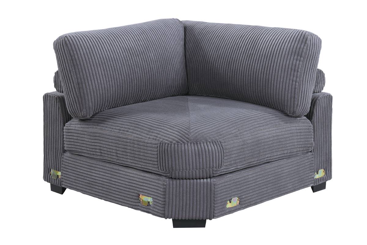 6-PC Modular Wide Welt Corduroy Sectional Set