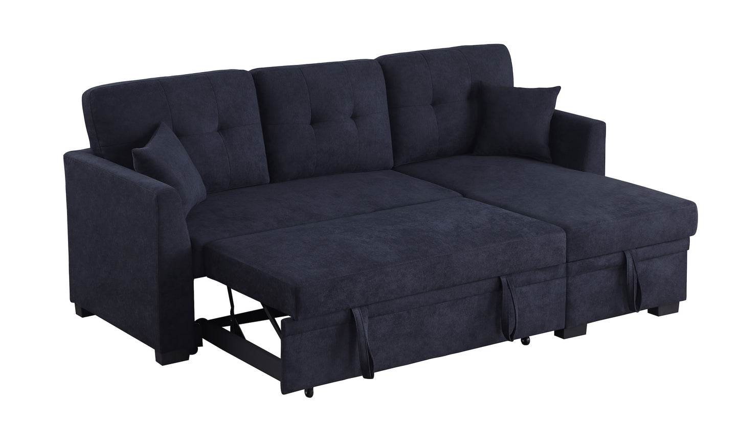 Sectional with Pull-Out Bed and Storage Chaise
