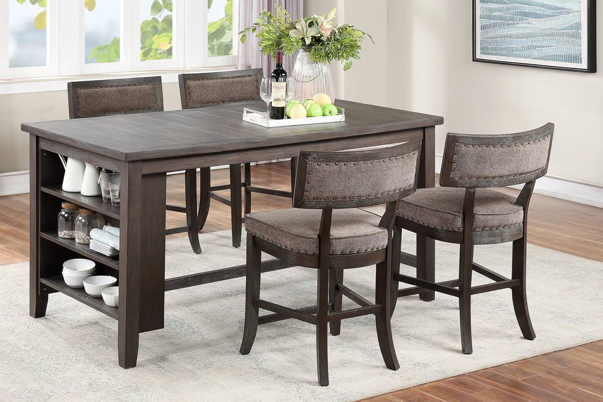 5-pcs Counter Height Table Set