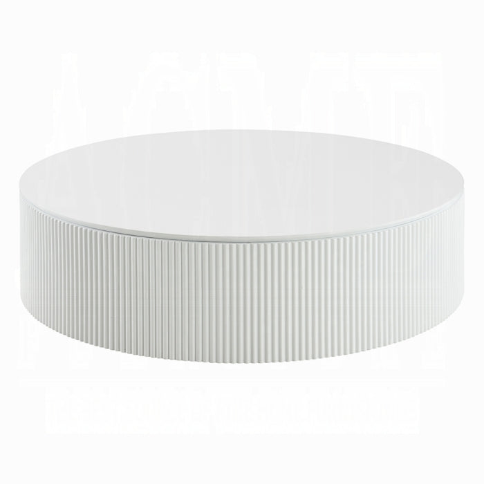 White Round Coffee Table