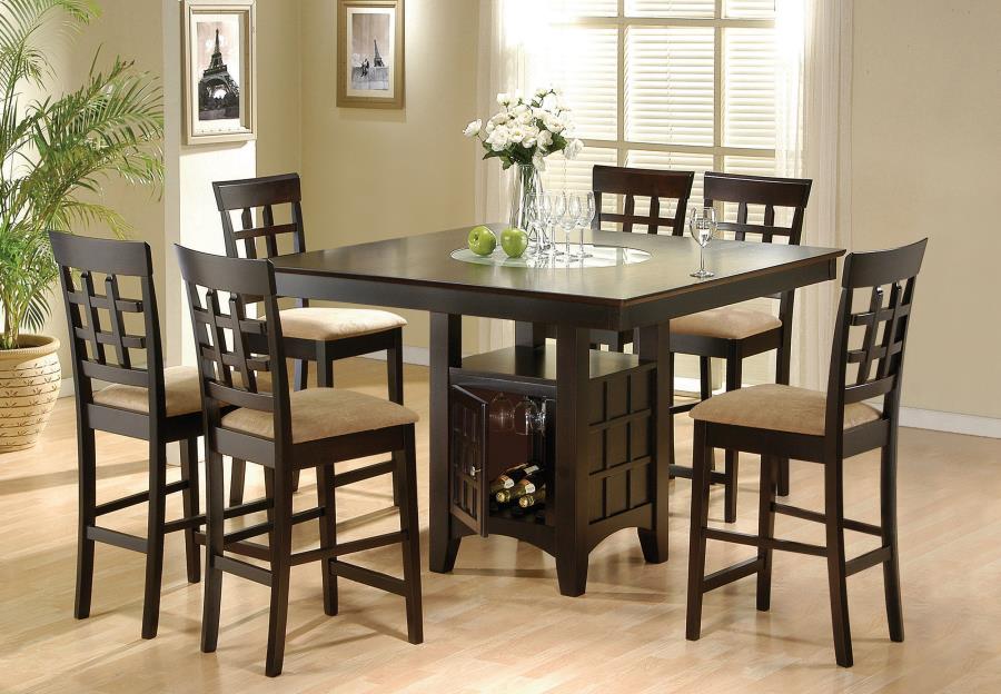 7-piece Square Counter Height Dining Set