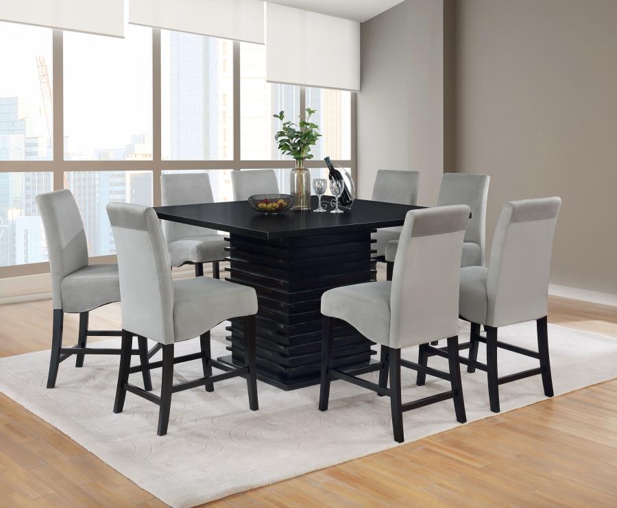 9-piece Square Counter Height Dining Table Set