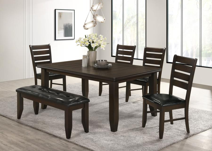 6-piece Rectangular Dining Table Set