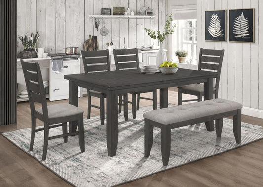 6-piece Rectangular Dining Table Set