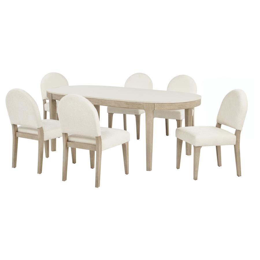 7 Piece Marble Top Dining Set