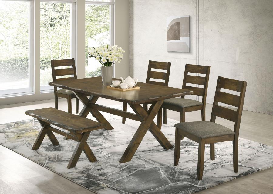 6-piece Rectangular Dining Table Set – PapayaFurniture