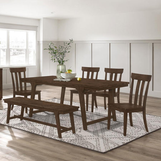 6-piece Rectangular Dining Table Set