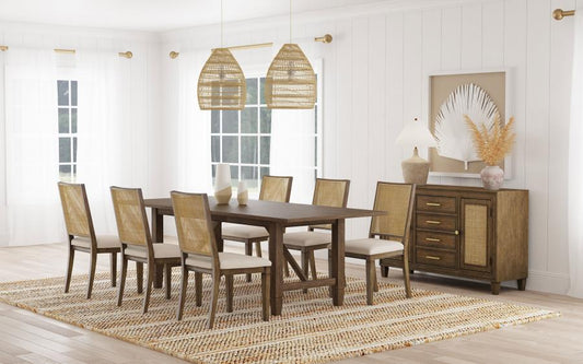 7-piece Rectangular Dining Table Set