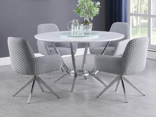 5-piece Round Dining Table Set