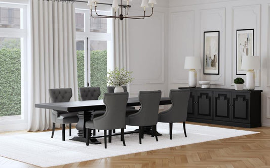 7-piece 126-inch Extension Dining Table Set