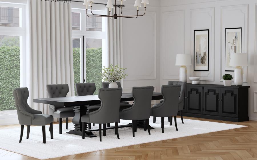 9-piece 126-inch Extension Dining Table Set