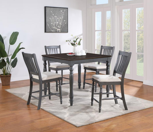 5-piece Square Counter Height Dining Set