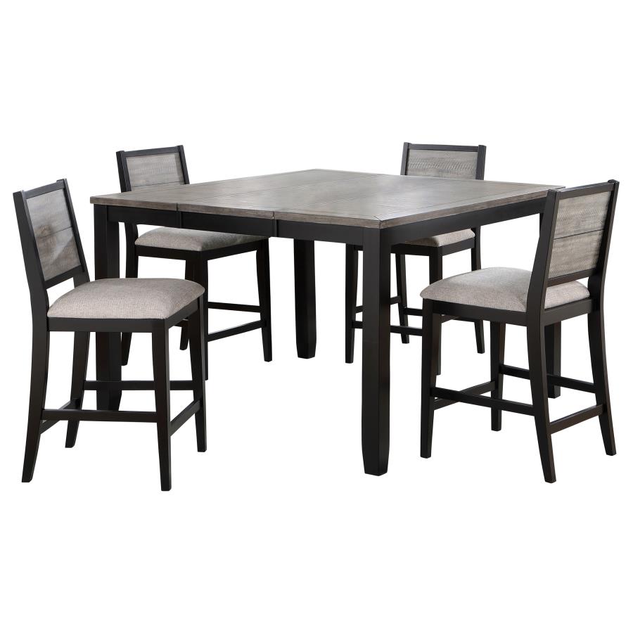 5-piece Extension Leaf Counter Dining Set