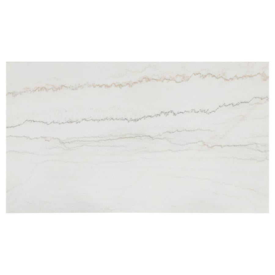 7-Piece White Marble Top Dining Set