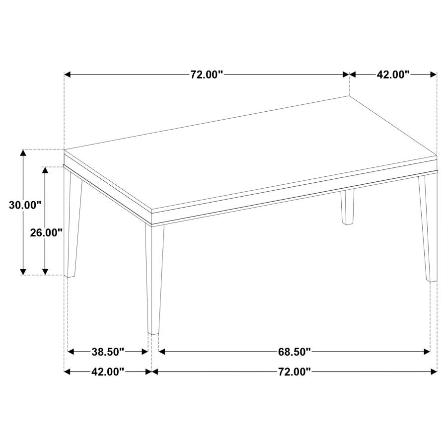 7-Piece White Marble Top Dining Set