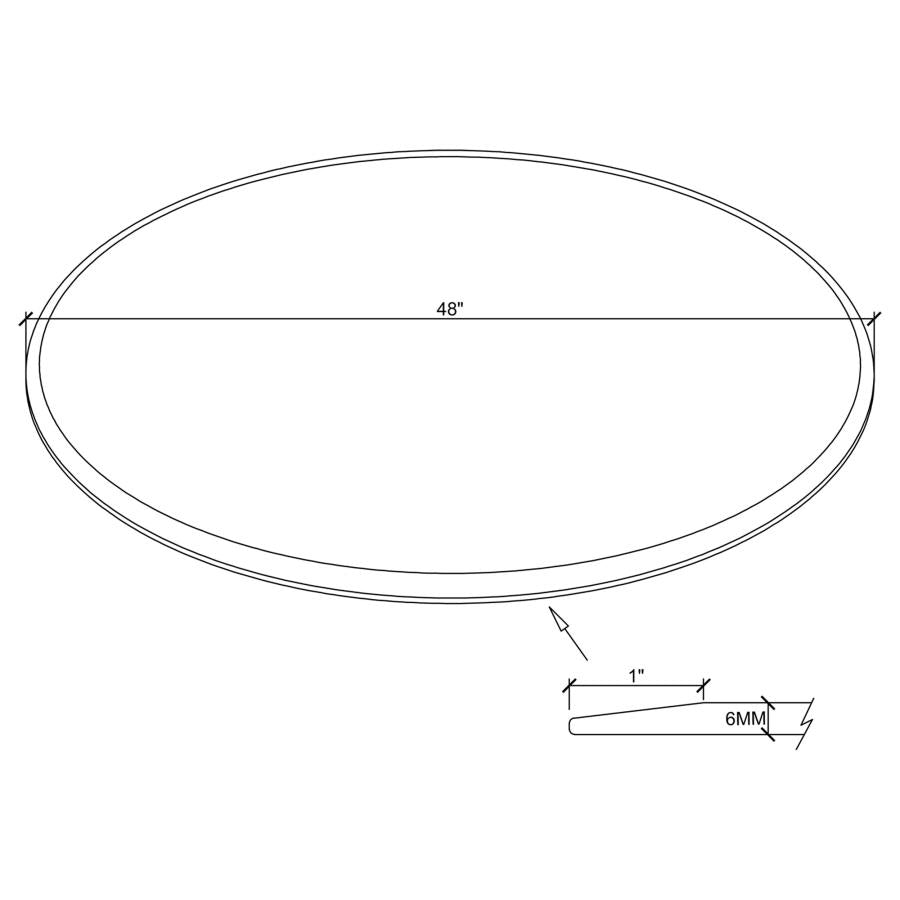 5-piece Round Glass Top Counter Height Dining Table Set