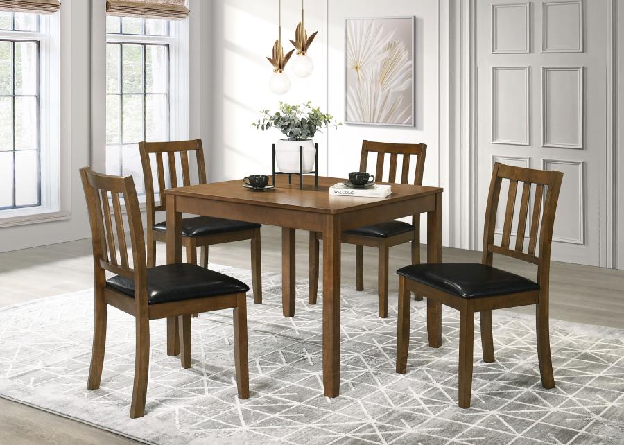 5-piece Square Dining Table Set