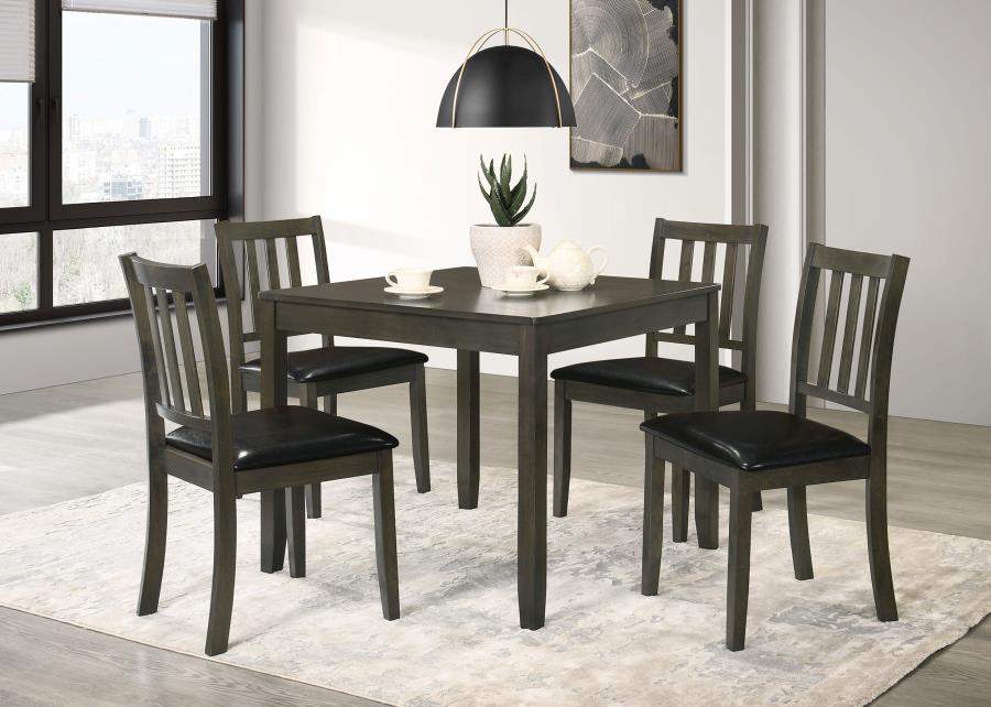 5-piece Square Dining Table Set