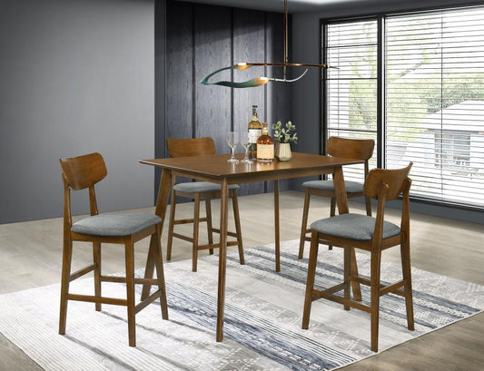 5-piece 47-inch Counter Height Dining Set