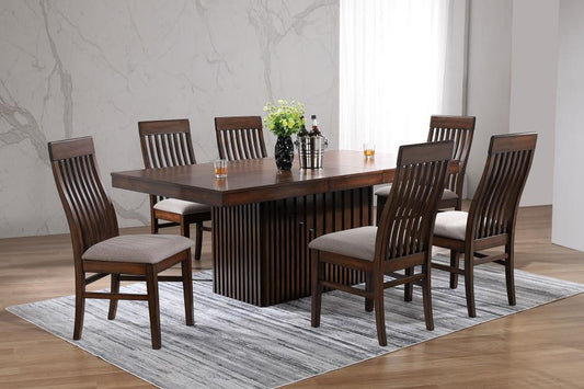 7-piece Extension Leaf Dining Table Set