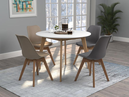 5-piece Round 40-inch Dining Table Set