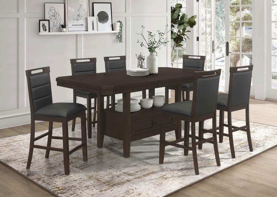 7-piece Butterfly Leaf Dining Table Set