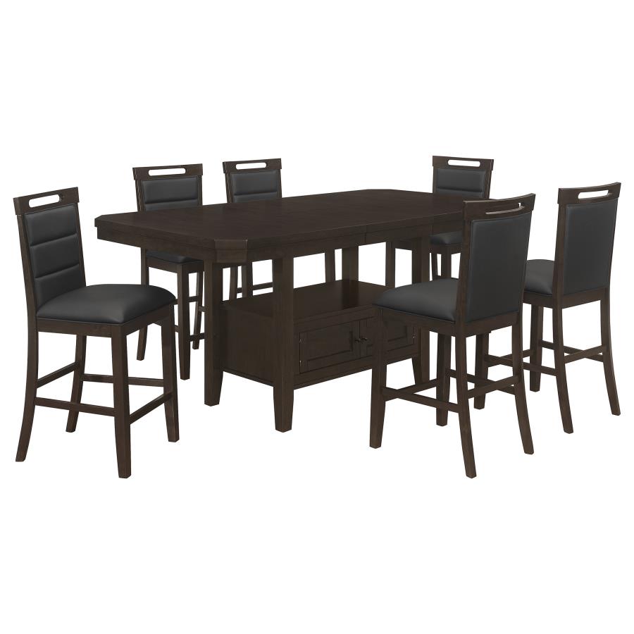 7-piece Butterfly Leaf Dining Table Set