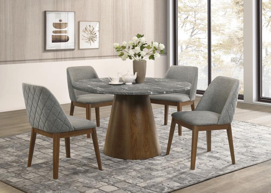 5 Piece Round Table Dining Set