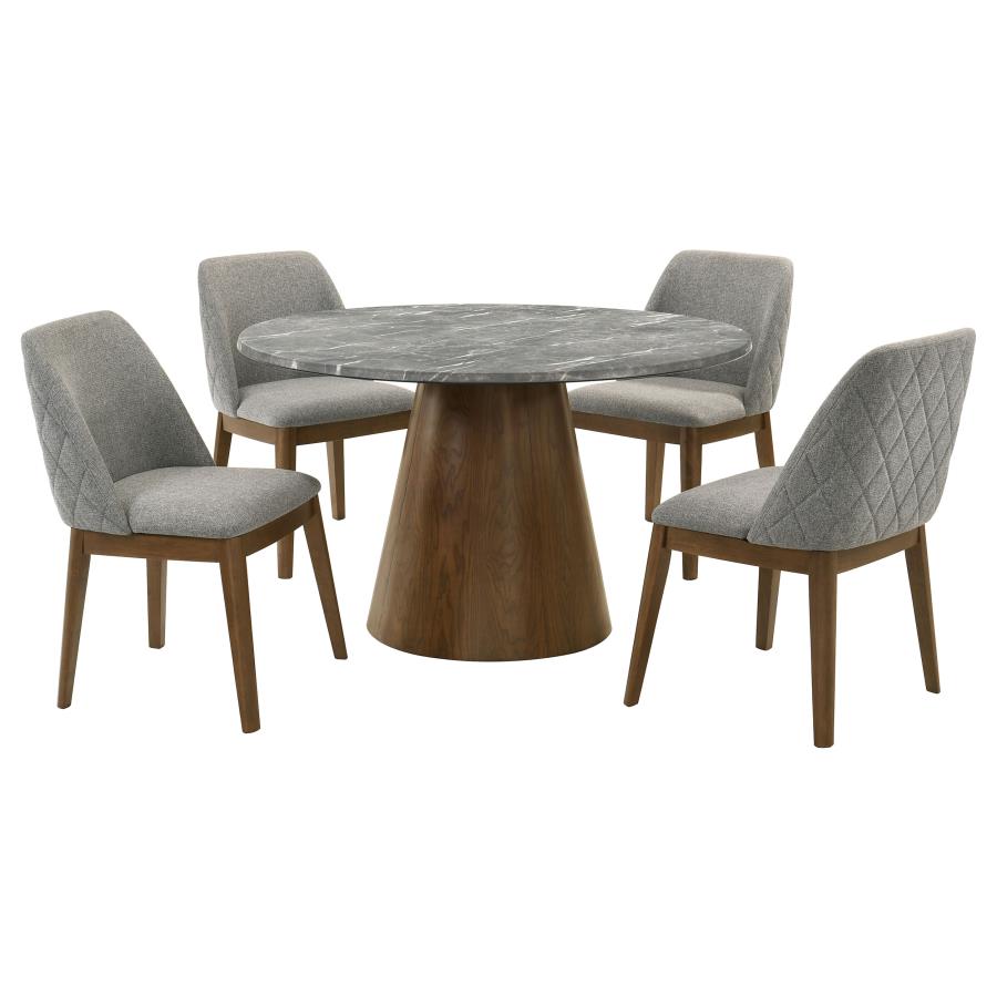 5 Piece Round Table Dining Set
