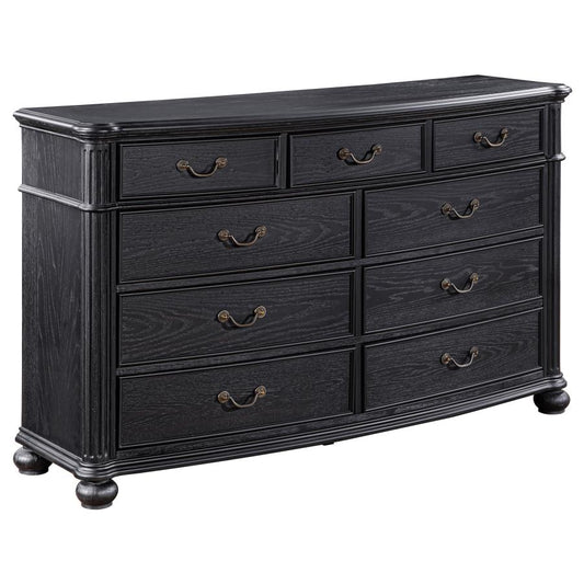 9 Drawer Dresser Black