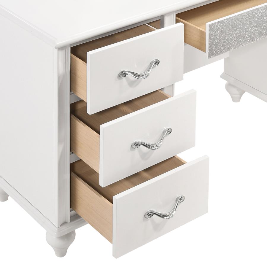 7-drawer Vanity Set with Lighting White