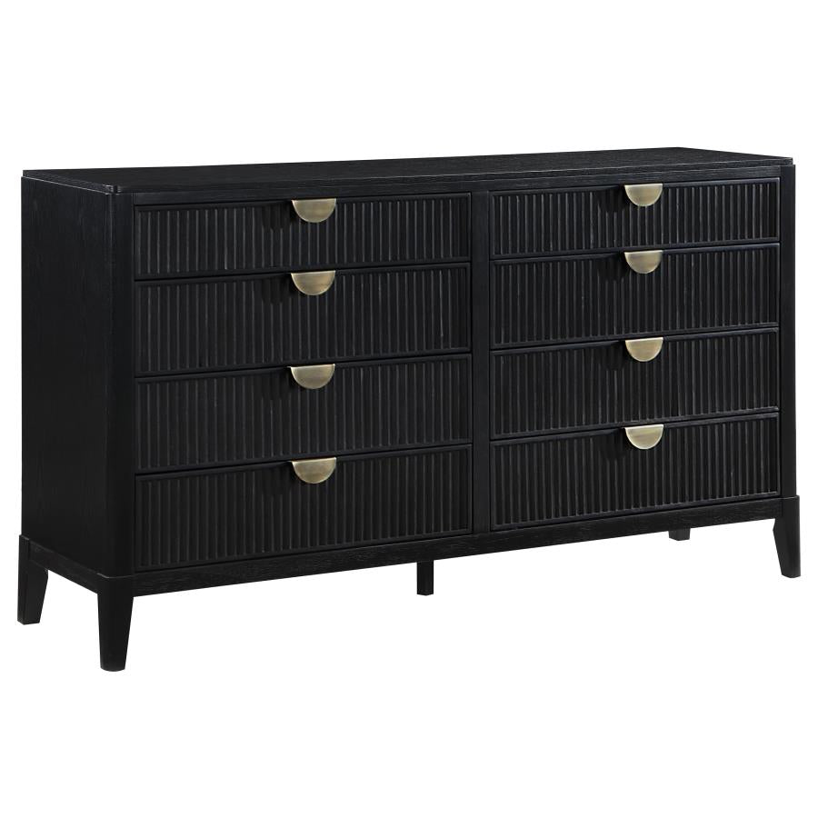 8 Drawer Dresser Black