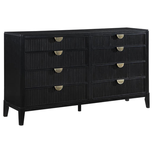 8 Drawer Dresser Black