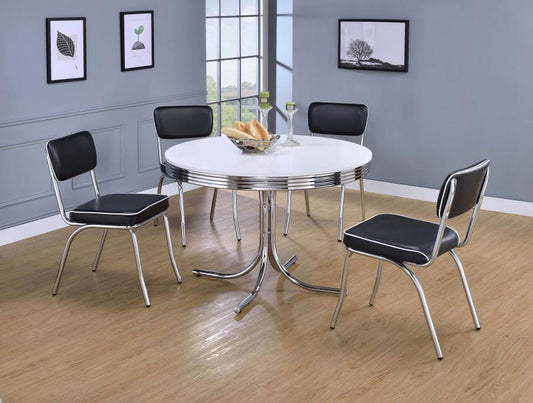 5-piece Round Dining Table Set