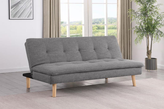 Upholstered Tufted Convertible Sofa Bed